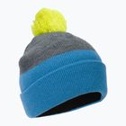 Color Kids Hat Beanie Colorblock winter hat blue-grey 740805