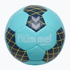 Children's handball Hummel Classic HB Jr light blue/marine/yellow size 0