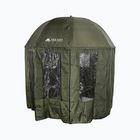 Mikado fishing umbrella with side mosquito net cover green IS14-P003