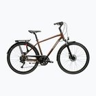 Men's trekking bike KROSS Trans 5.0 brown/silver/shine