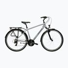 Men's trekking bike KROSS Trans 1.0 grey/black/shine