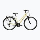 Women's trekking bike KROSS Trans 1.0 W beige/purple/shine