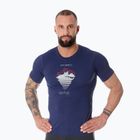 Men's Brubeck Outdoor Merino Wool Pro thermal T-shirt dark blue/mountain 2