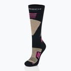 Women's ski socks Brubeck Ski Force black / pink
