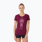 Ladies' Brubeck Outdoor Merino Wool Pro thermal T-shirt plum/lotus 2