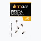UnderCarp lure screw with micro swivel transparent UC266