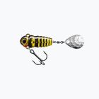 SpinMad Crazy Bug Tail spinning lure black and yellow 2401