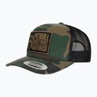 Men's Pitbull West Coast Mesh Snapback cap ,,Blood Dog" Camo Trucker wood/black