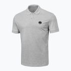 Men's polo shirt Pitbull West Coast Polo Jersey Small Logo 210 GSM grey/melange
