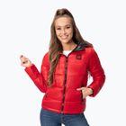 Women's down jacket Pitbull West Coast Shine Quilted Hooded red