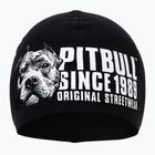 Men's Pitbull Beanie Blood Dog winter cap black