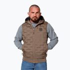 Pitbull West Coast men's gilet Eclipse Hooded Padded coyote brown