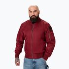 Pitbull West Coast men's jacket Ma 1 Logo Flight 2 burgundy