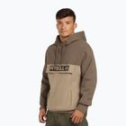 Men's Pitbull Hilltop 2 Hooded brown/pale sand sweatshirt