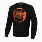 Men's Pitbull West Coast Crewneck Sweatshirt Orange Dog 24 black