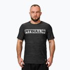 Pitbull Hilltop Casual Sport black melange men's t-shirt