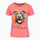 Women's T-shirt Pitbull Watercolor coral