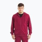Men's sweatshirt Pitbull Tape Nugget Hooded Zip Sweatshirt burgundy