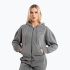 Pitbull women's Manzanita Heart Hooded Zip Sweatshirt washed grey