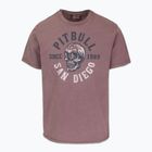 Men's Pitbull Shkull Logo t-shirt dusty burgundy