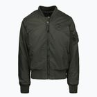 Men's jacket Pitbull Hacket Washed Bomber dark green