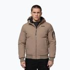 Men's winter jacket Pitbull Balboa 2 Hooded dark sand