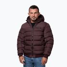 Men's winter jacket Pitbull Dillon Quilted Hooded burgundy