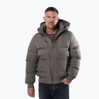 Men's winter jacket Pitbull Patton Quilted Hooded taupe