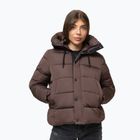 Women's winter jacket Pitbull Amalia Padded Hooded dark chocolate