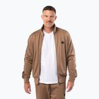 Men's sweatshirt Pitbull Trackjacket Tape Logo Terry Group coyote brown