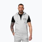 Men's sweatshirt Pitbull Badger Hooded Vest Zip grey/melange