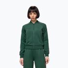 Women's sweatshirt Pitbull Verona Collar Zip bottle green