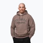 Men's sweatshirt Pitbull Midnight Sweatshirt Hooded brown savana