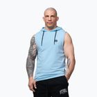 Men's training sweatshirt Pitbull Mercado Hilltop Sleeveless Hooded light blue