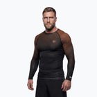 Men's long sleeve rashguard Pitbull Belt Rashguard brown