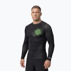Men's long sleeve rashguard Pitbull Ray Rashguard fluo green