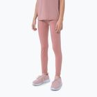 Children's leggings 4F pink HJZ22-JSPDF002-53S