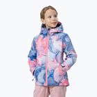 Children's ski jacket 4F blue-pink HJZ22-JKUDN002