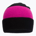 Women's winter beanie 4F black-pink H4Z22-CAD011