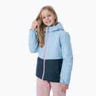 Children's ski jacket 4F blue HJZ22-JKUDN001