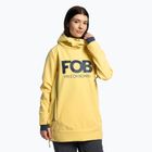Women's snowboard jacket 4F yellow H4Z22-SFD001F