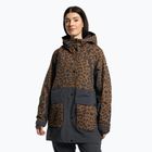 Women's snowboard jacket 4F brown H4Z22-KUDS002