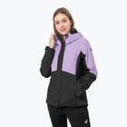 Women's 4F rain jacket purple H4Z22-KUD060