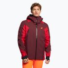 Men's 4F ski jacket burgundy-red H4Z21-KUMN015