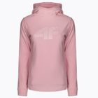 Women's 4F fleece sweatshirt pink NOSH4-PLD352