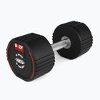 Rubber-coated dumbbell Body Sculpture TPU BW 133 16 kg black