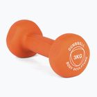 Rubber-coated dumbbell Body Sculpture BW 513 z PVC 3 kg orange