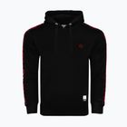 Men's sweatshirt Octagon Stripe Hoodie black/red