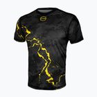 Men's training t-shirt Octagon Marble camo yellow