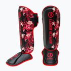 Shin guards Octagon Legion Flower black/red